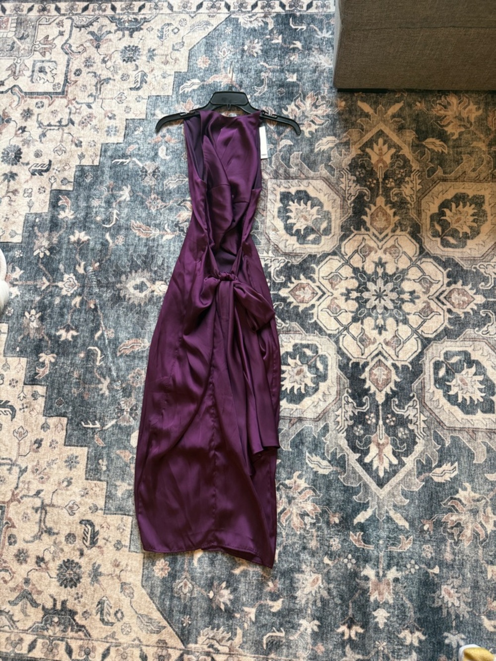 ANDREA IYAMAH Reni Plum Dress in Satin NWT Small - Picture 10 of 13
